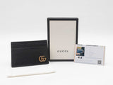 Gucci Gg Marmont Money Clip In Black Calfskin Leather Fw0426lrzdu