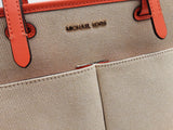 Michael Kors Jet Set Poppy Double Pocket Tote Beige Aa0526wrsa