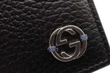 Gucci Interlocking G Black Leather Bifold Wallet Eb1026loxsa