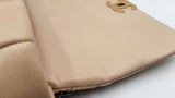 Chanel 19 Beige Diamond-quilted Leather Flap Bag Fw0825ozxzdu