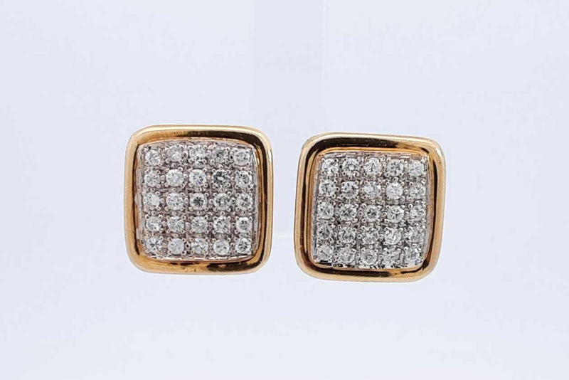 1.5ctw Diamond Stud Earrings In 14k Yellow Gold 6.4 Grams Eb0225wxzsa