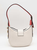 Christian Louboutin Mini Carasky White Leather Shoulder Bag Eb0526prxsa