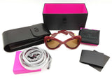 Valentino Garavani Bdx-gld/cat 3 V-gold Red Butterfly Sunglasses Do0226oxzde