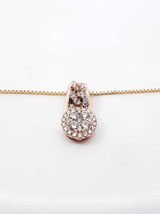 0.72 Cttw Diamond & 14k Two-tone Gold Pendant Necklace 5.4 Grams 22 Inch Fw0726rzxdu