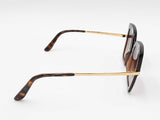 Dolce & Gabbana Havana Brown Retro Square Sunglasses Fw0126loxdu