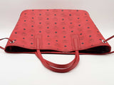Mcm Large Reversible Tote Red Handbag With Pochette Aa0726lcrsa