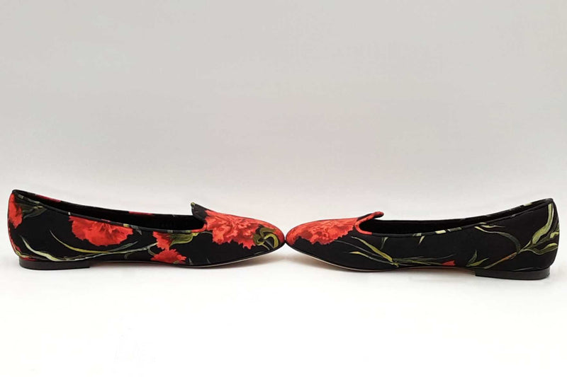 Dolce & Gabbana Floral Print Ballet Flats Size 39 Eb0924exsa