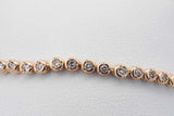 1.68cttw Diamond Tennis Bracelet 18k Yellow Gold 8.7 Grams 7.5 Inch Eb0626llxzdu