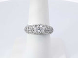 2.13 Cttw Diamond & 14k White Gold Engagement Ring 5.7g Size 7.25 Fw0925lprxdu
