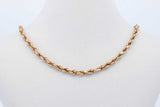 14k Yellow Gold Rope Chain Necklace 4.8 Grams 28.5 Inch Eb0126oxzde