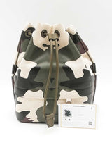 Burberry Phoebe Coated Canvas Camouflage Bucket Bag Sd0325lrzsa