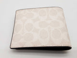 Coach 3 In 1 White Creme Signature Coated Canvas Wallet Do1025wxde