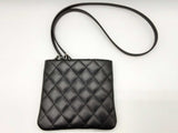 Chanel Uniform Employee Black Quilted Leather Crossbody Do1224irxde