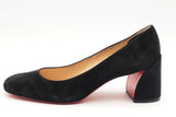Christian Louboutin Miss Sab 55 Black Suede Pumps Size 37 Eb0426lxzsa