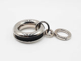 Burberry Grommet Silver-tone Bag Charm & Key Ring Accessory Fw1124crdu