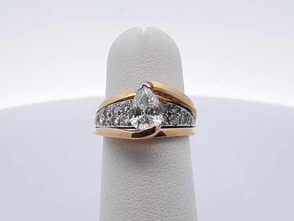1.0 Cttw Diamond & 14k Yellow Gold Ring 4.5 Grams Size 4.25 Fw1224rxzdu