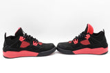 Nike Air Jordan Retro 4  (Ps) Black & Red Sneakers Size 2y Eb0423wrdu