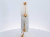 18k Yellow Gold 4.1 Grams Cable Bracelet 8 In Aa0825lrzsa