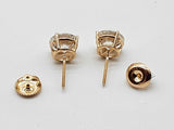 3.00 Cttw Lab Grown Diamonds 14k Yg 1.5g Screw Back Stud Earrings Do0726rrxde