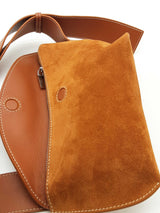 Alexander Mcqueen T Bar Sling Suede Crossbody Bag Eb0326srxde