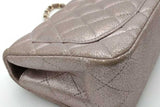 Chanel Quilted Metallic Iridescent Leather Mini Flap Bag Eb1026erxsa