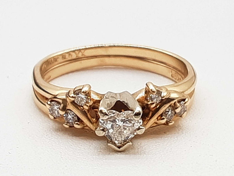 0.35 Cttw Diamonds 14k Yellow Gold 3.7g Ring Size 6 Do0524lrsde