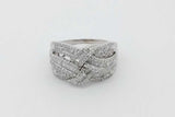 0.68cttw Diamond Ring In 14k White Gold 7.2 Grams Size 9.25 Eb0826orxsa