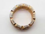 3.90 Cttw Natural Diamonds 14k Yg 12.3g Eternity Ring Size 12.75 Do0726lwxzde