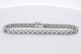 1.7cttw Diamond Tennis Bracelet In 14k White Gold 12.1 Grams 7 Inch Eb0526sorsa