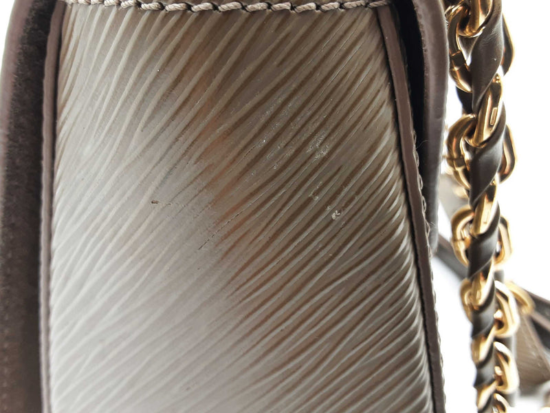 Louis Vuitton Epi Twist Mm Brown Handbag Aa0425ezxsa