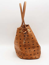 Mcm Visetos Coated Canvas Tote With Pochette Brown Aa0826orzsa