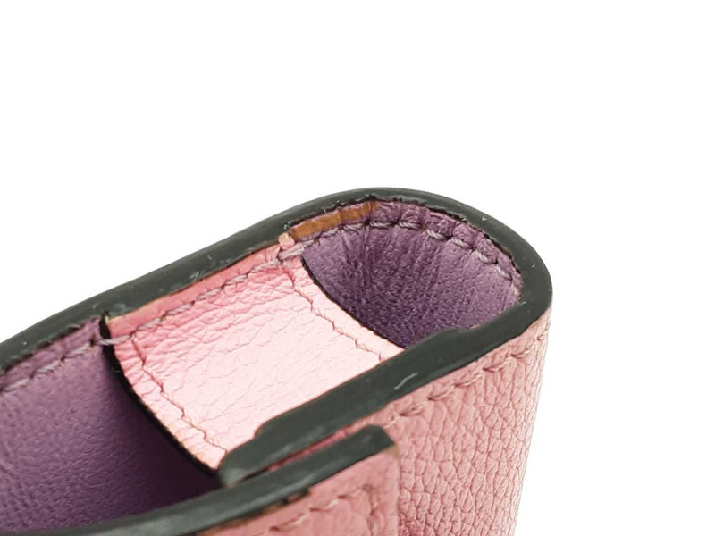 Versace La Mudusa Earbuds Pouch In Pink Leather With Chain Fw0825exdu