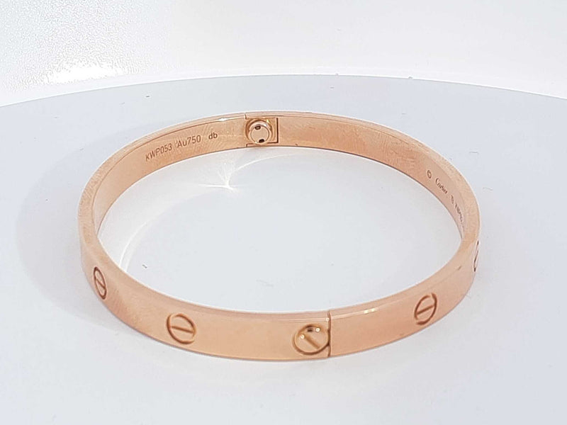 18k Rose Gold Cartier Love Bracelet 35 Grams Size 19 Aa0525lizxsa