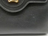 Versace La Medusa Black Leather Shoulder Bag Do0824crxde