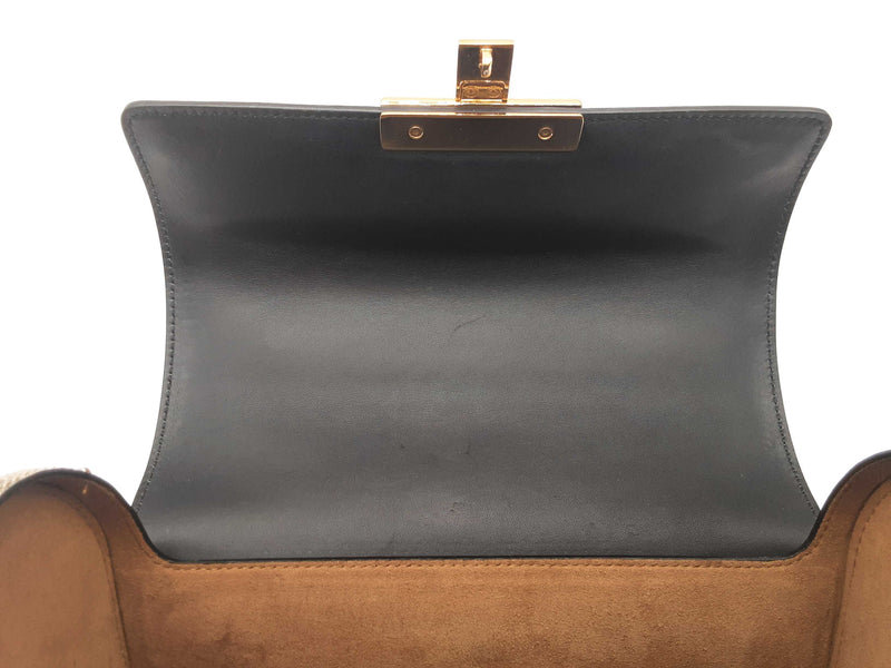 Gucci Padlock Gg Supreme Canvas Small Bamboo Shoulder Bag Sd1025crzde