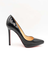 Christian Louboutin Pigalle Plato 120 Patent Calf Heels Size 37.5 Fw1024lrxsa