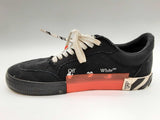 Off White Vulcanized Black Canvas Low Trainers Size Eu45/ Us12 Mens Do0824lxzde