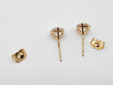 2.02 Cttw Lab Grown Diamonds 14k Yellow Gold 1.1g Stud Earrings Do0826poxde