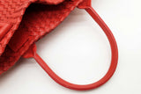 Bottega Veneta Red Intrecciato Leather Cabat Tote Bag Eb0326lwxzde