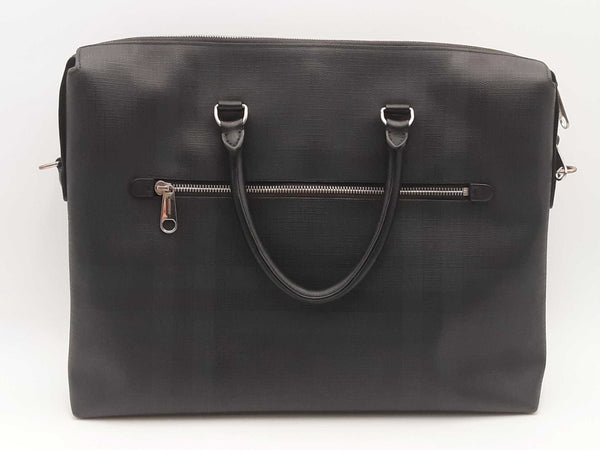 Burberry Black Grained Leather Ainsworth Briefcase Sd0425ozxsa