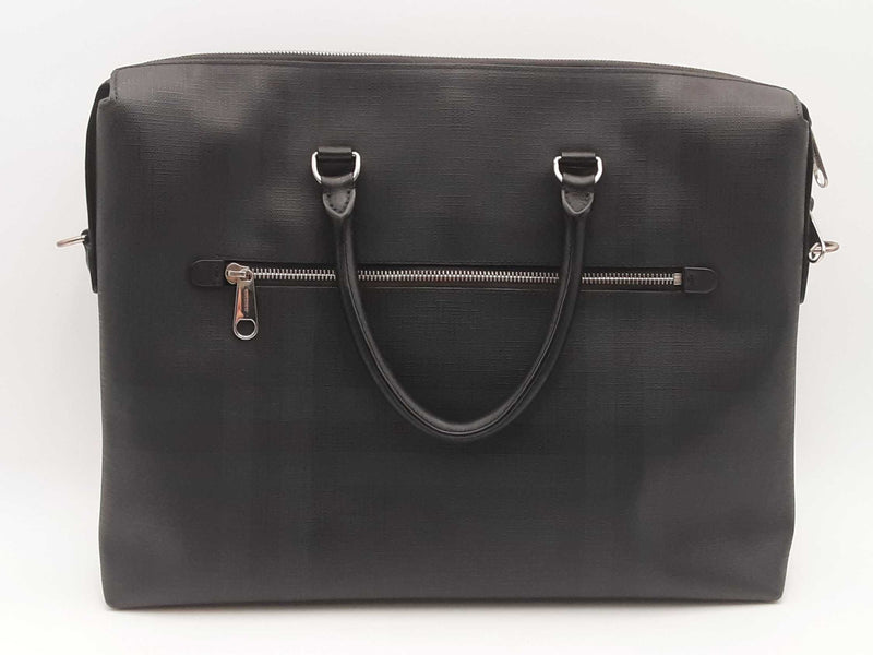 Burberry Black Grained Leather Ainsworth Briefcase Sd0425ozxsa
