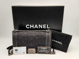 Chanel Medium Boy Bag In Quilted Black Denim Fw1024wxzxsa