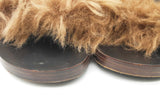 Gucci Shearling Sandals Size 11 Eb0925oxzde