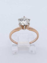 0.64 Cttw Diamond & 14k Yellow Gold Solitaire Ring 2 Grams Size 5 Fw0724ixzdu