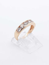 0.90 Cttw Diamond & 14k Yellow Gold Channel Ring 2.7 Grams Size 5.5 Fw0625lrxdu