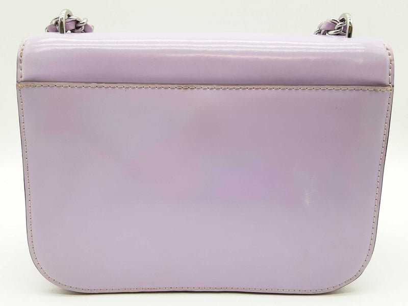 Tory Burch Britten Lavender Purple Leather Chain Shoulder Bag Do0325lxzde