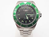 Invicta 25714 43 Pro Diver Green Bezel Black Dial Steel Quartz Watch Do1025exde