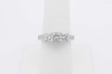 1.3cttw Princess Cut Diamond Ring In 14k White Gold 4.9 Grams Size 7 Eb0625cxzsa