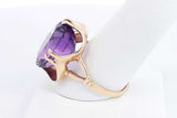 Purple Gemstone Ring In 10k Yellow Gold 8.5 Grams Size 10 Eb0924lixsa