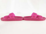 Balenciaga Pink Rubber Mallorca Slide Sandals Size 40 Sd0525lrzde